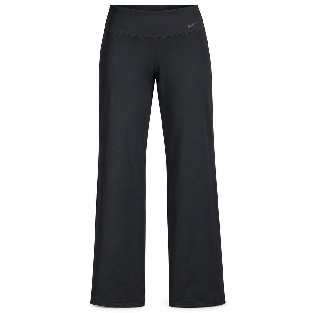 Nike Dri-FIT Pants Women XL Black Straight Leg Athletic High Rise Yoga Workout